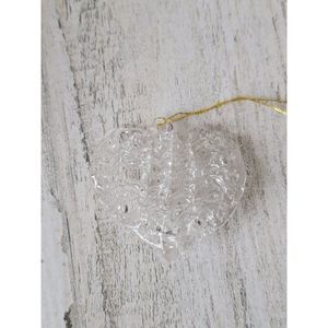 Clear acrylic woven heart ornaments Xmas decor